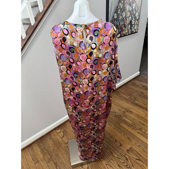 AVANT TOI Abstract Printed Silk Maxi Dress Size Small - Picture 3 of 3
